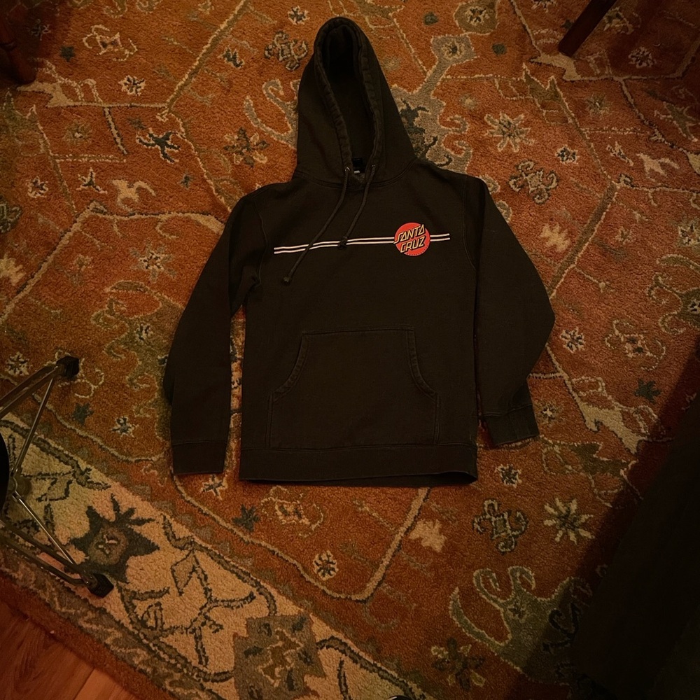 Santa Cruz Skateboards Gray Hoodie with Logo